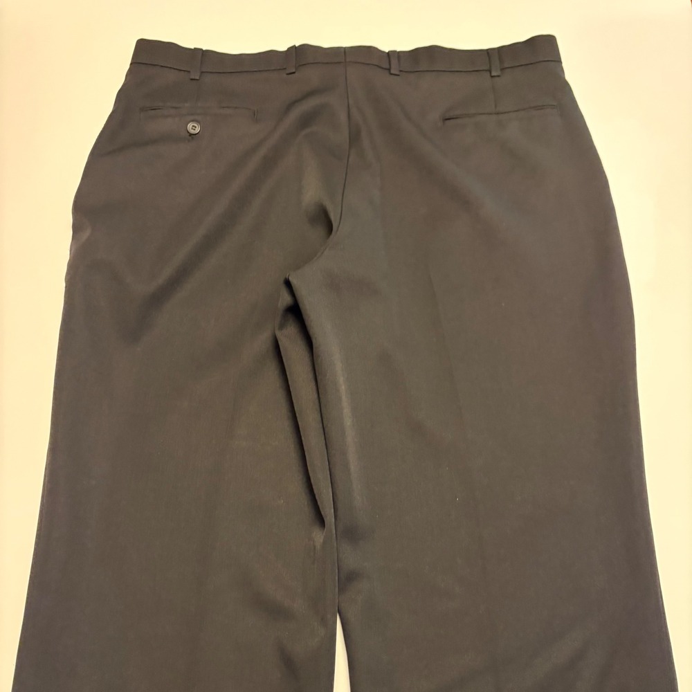 Levi Strauss Action Slacks Mens 42x32 Black Vintage Straight Leg Trousers - Picture 3 of 11